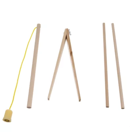 Łowienie Rybek Gra Zręcznościowa Rybki na Magnes Wędki Drewniana Rodzinna KRUZZEL