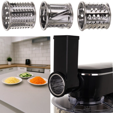 Robot Planetarny Kuchenny z Podgrzewaną Misą 6,2l Wielofunkcyjny Blender Ruhhy 25728