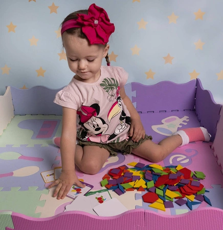 Drewniane Puzzle Układanka Gra Logiczna Mozaika XL KRUZZEL