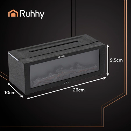 Dyfuzor Zapachowy Aromatoterapia do Olejków Nawilżacz Efekt Kominka 150ml Ruhhy 26453