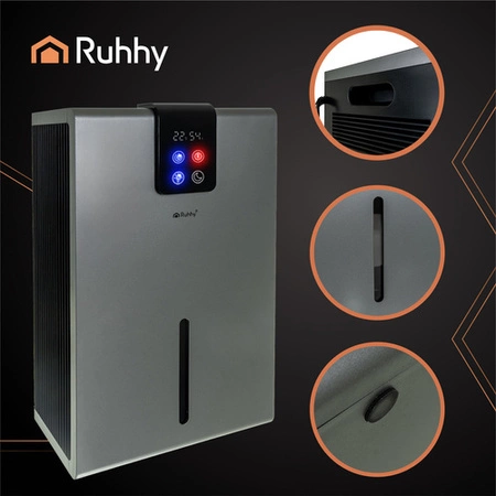 Osuszacz Powietrza Pochłaniacz Wilgoci Higrostat Higrometr Wydajny 1L/24h Ruhhy 26496