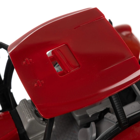 Duży Traktor z Przyczepą Ciągnik dla Dzieci na Napęd Ruchome Elementy XXL KRUZZEL