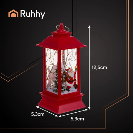 Lampka LED Lampion na Baterie Latarenka Świąteczna Dekoracja Ozdoba Święta czerwona Ruhhy 26752