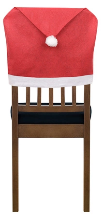 Pokrowiec na Krzesło Czapka Mikołaja 6szt + Obrus ISO TRADE