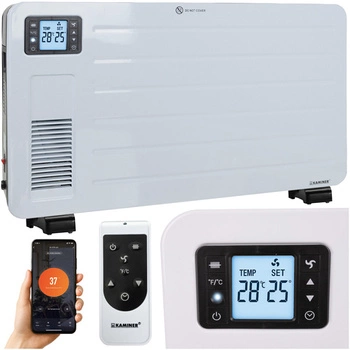 Grzejnik Elektryczny Konwektorowy KAMINER 2300W Energooszczędny WiFi Pilot
