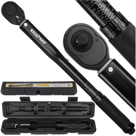 Klucz Dynamometryczny 3/8 " 7-112nm z Blokadą Etui BIGSTREN