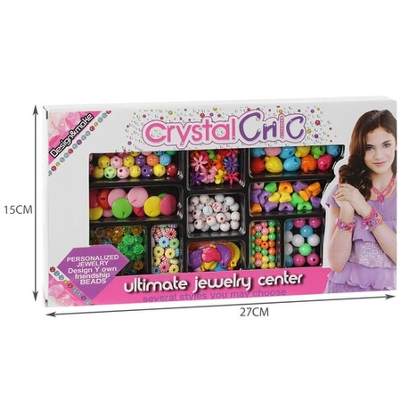 Zestaw do Robienia Bransoletek Biżuterii Naszyjników Koraliki Koralików DIY ISO TRADE