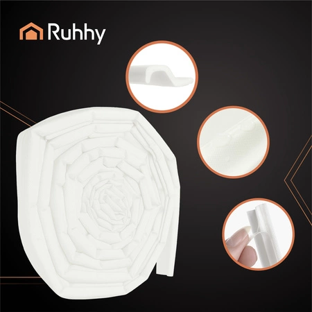 Uszczelka do Okien Drzwi Okna Samoprzylepna Taśma Okienna Uszczelniająca 4m biała Ruhhy 26271