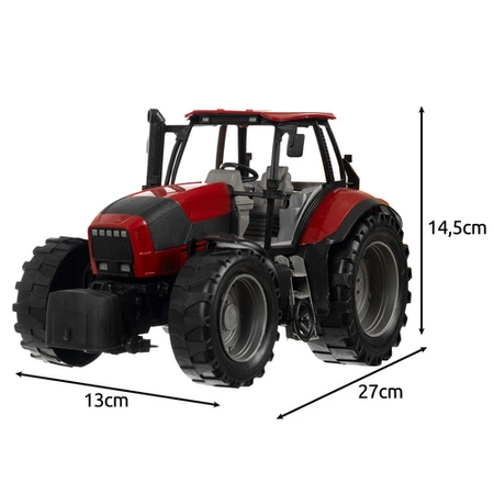 Duży Traktor z Przyczepą Ciągnik dla Dzieci na Napęd Ruchome Elementy XXL KRUZZEL