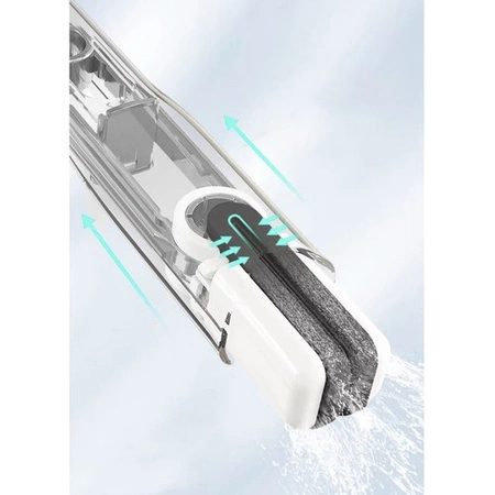 Mop Mini Płaski z Wyciskaczem do Mycia Okien Półek Przenośny + 2 Nakładki RUHHY