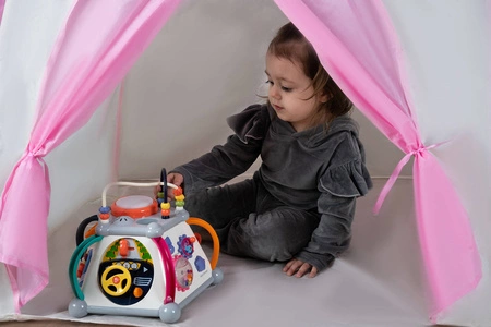 Interaktywna Kostka Edukacyjna 6 Boków + Młoteczek KRUZZEL