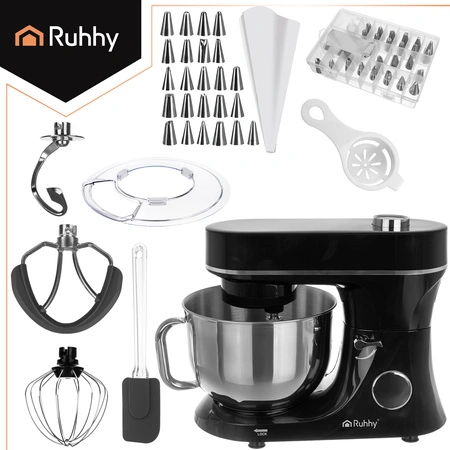 Robot Kuchenny Planetarny z Podgrzewaną Misą 5,7L Ruhhy Mikser do Ciasta