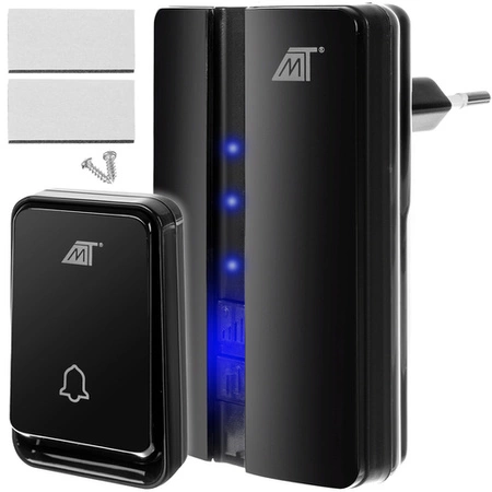 Dzwonek Bezprzewodowy Wodoodporny do Drzwi IP44 Bezbateryjny 51 Dźwięków MALATEC