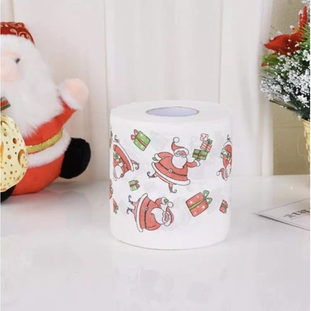 Papier Toaletowy do WC Świąteczny w Mikołaje 4 szt RUHHY