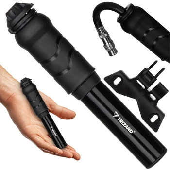 Pompka Rowerowa Ręczna do Roweru Hulajnogi + Uchwyt na Ramę Mała 7 Bar Alu TRIZAND