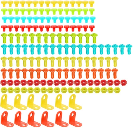 Zestaw Majsterkowicza Klocki Konstrukcyjne 3D Wkrętarka Wiertarka Śrubki KRUZZEL