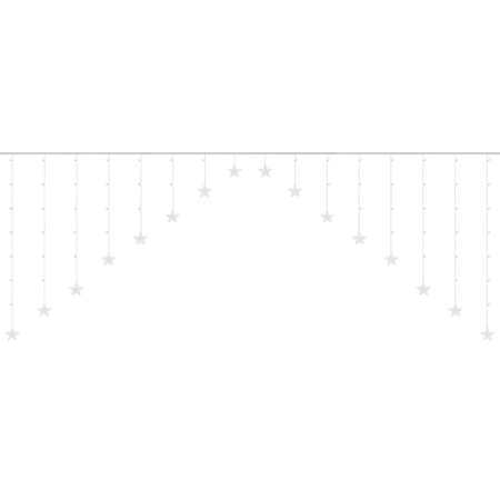Kurtyna Świetlna Choinkowe Wiszące Lampki Okna LED ISO TRADE