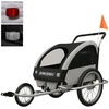 Przyczepka Rowerowa dla Dzieci Jogger Transportowa 3w1 do Roweru 2 Osobowa KRUZZEL