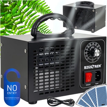 Generator Ozonu Ozonator Oczyszczasz Powietrza do Domu Timer 60m Mocny 150W Bigstren 25076