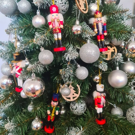 Dziadek do Orzechów Drewniana Zawieszka na Choinkę RUHHY