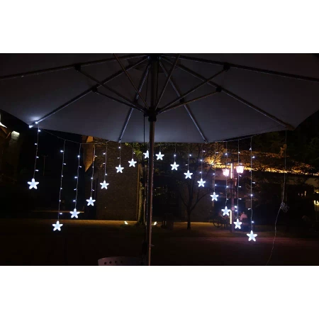 Kurtyna Świetlna Choinkowe Wiszące Lampki Okna LED ISO TRADE