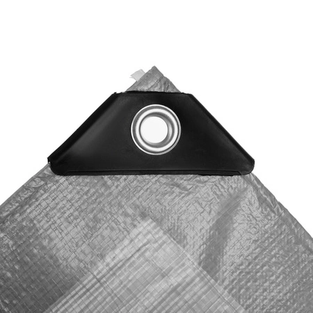 Plandeka Gruba Pokrowiec Mocna Wzmacniana Wodoodporna Płachta 120g 4x5 m GRADLOV