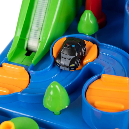 Tor Przeszkód Interaktywny dla Autek Zjazd Samochodowy + Auta Gra w Autka KRUZZEL