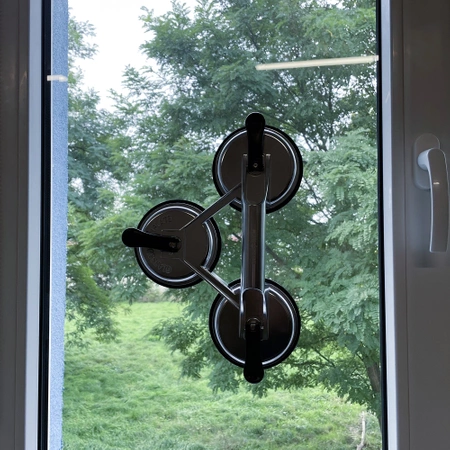 Uchwyt Przyssawka do Płytek Szyb Glazury Szkła Gresu 3x 120mm Aluminium BIGSTREN