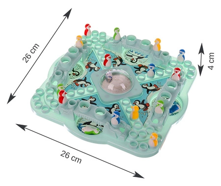 Gra Rodzinna Wyścig Pingwinów Planszówka Pingwiny KRUZZEL