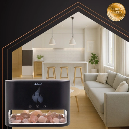 Nawilżacz Powietrza Ruhhy 250ml Dyfuzor Zapach Aromaterapia Efekt Kominka