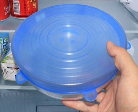 Pokrywki Silikonowe Uniwersalne do Żywności 6szt RUHHY