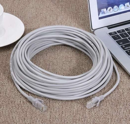 Kabel Sieciowy Lan RJ45 UTP Ethernet Skrętka Gold 30m Przewód Internetowy IZOXI