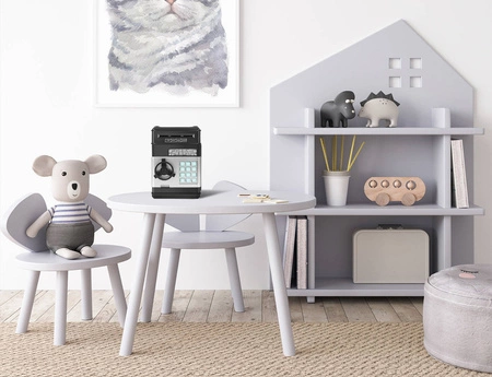 Sejf Skarbonka Bankomat na Monety Banknoty + PIN ISO TRADE