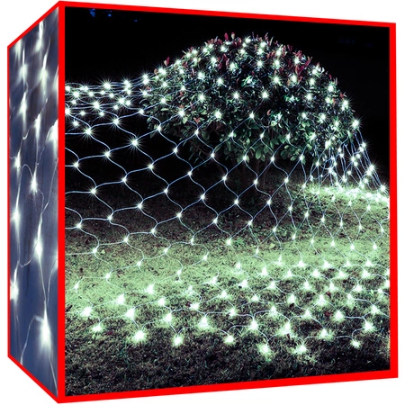 Siatka Świetlna Kurtyna Lampki Choinkowe 2,2x2,2 LED ISO TRADE