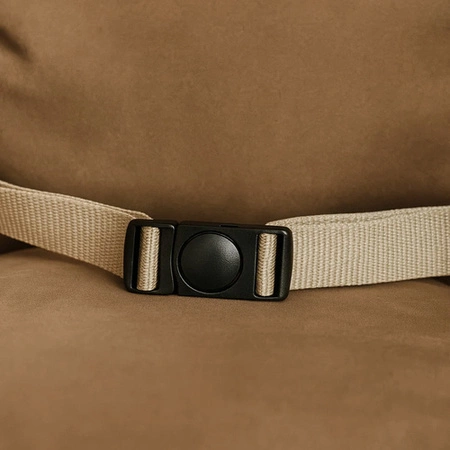 Huśtawka dla Dzieci do Domu Pokoju Dziecka Welurowa Pasy Bezpieczeństwa Beż Kruzzel 26685