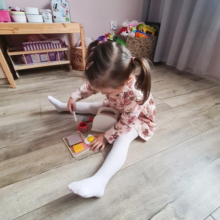 Drewniany Toster Zestaw + Akcesoria z Akcesoriami na Prezent dla Dzieci KRUZZEL