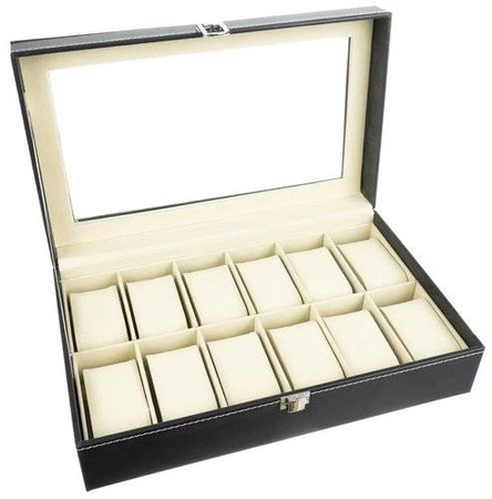 Pudełko Etui Organizer Szkatułka na Zegarki 12szt SOULIMA
