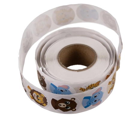 Naklejki Motywacyjne dla Dzieci Nagrody 2,5cm 500szt Nagroda Rolka 8 Wzorów KRUZZEL