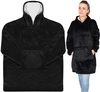 Ciepła Bluza Oversize XXL Koc Włochacz Futrzak 2w1 RUHHY