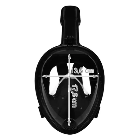 Maska do Nurkowania Pełnotwarzowa S / M Składana do Pływania Snorkelingu TRIZAND