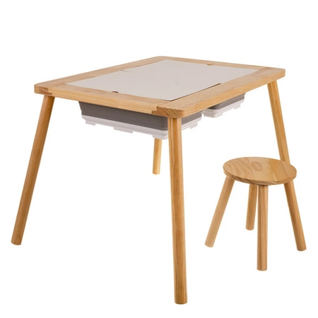 Drewniany Stolik Edukacyjny dla Dzieci Sensoryczny Piaskownica na Piasek XL Kruzzel 26366