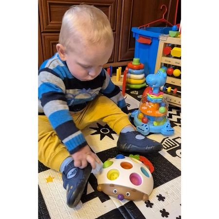 Zabawka Sensoryczna Montessori Jeż Kolorowy Jeżyk dla Dzieci Antystresowa KRUZZEL