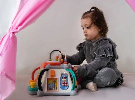 Interaktywna Kostka Edukacyjna 6 Boków + Młoteczek KRUZZEL