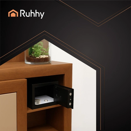 Sejf Domowy z Zamkiem Elektronicznym Ścienny Elektroniczny Kasetka na Kod Ruhhy 26101