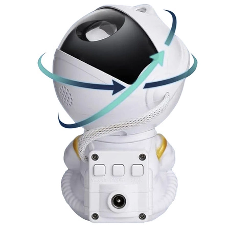 Projektor Gwiazd Nieba Astronauta Lampka Nocna LED Pilot Kosmos IZOXIS