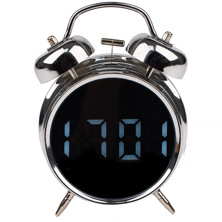 Budzik Elektroniczny Zegar Cyfrowy Retro Głośny Wyraźny Klasyk Stojący LED Izoxis 26337