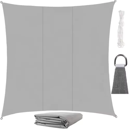 Żagiel Przeciwsłoneczny Ogrodowy Wodoodporny 3,6x3,6 m Zacieniacz Kwadrat GARDLOV