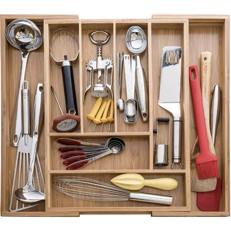 Wkład do Szuflady Organizer na Sztućce Bambus 50cm RUHHY