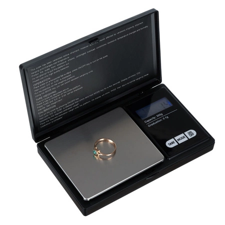 Waga Elektroniczna Precyzyjna Jubilerska 0,1g do 500g Kuchenna Podświetlana RUHHY