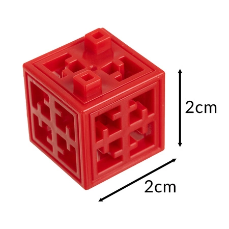 Przestrzenne Klocki Konstrukcyjne KRUZZEL Kreatywne 2x2cm dla Dzieci 160el 26377